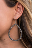 Galaxy Gardens - Silver Earrings - Paparazzi Accessories Earrings Bedazzle Me Pretty Mobile Fashion Boutique