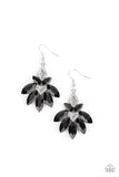 Galaxy Grandeur - Black Earrings - Paparazzi Accessories Earrings Bedazzle Me Pretty Mobile Fashion Boutique