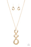 Gallery Artisan - Gold Necklace - Paparazzi Accessories Necklace Bedazzle Me Pretty Mobile Fashion Boutique