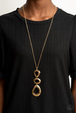 Gallery Artisan - Gold Necklace - Paparazzi Accessories Necklace Bedazzle Me Pretty Mobile Fashion Boutique