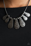 Gallery Goddess - Black Necklace - Paparazzi Accessories Necklace Bedazzle Me Pretty Mobile Fashion Boutique