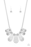 Gallery Goddess - Silver Necklace - Paparazzi Accessories Necklace Bedazzle Me Pretty Mobile Fashion Boutique