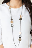 Gallery Guru - Black Necklace - Paparazzi Accessories Necklace Bedazzle Me Pretty Mobile Fashion Boutique