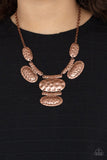 Gallery Relic - Copper Necklace - Paparazzi Accessories Necklace Bedazzle Me Pretty Mobile Fashion Boutique