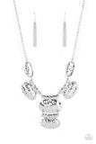 Gallery Relic - Silver Necklace - Paparazzi Accessories Necklace Bedazzle Me Pretty Mobile Fashion Boutique
