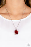 Galloping Gala - Red Necklace - Paparazzi Accessories Necklace Bedazzle Me Pretty Mobile Fashion Boutique