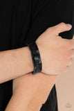 Garage Band Grunge - Black Bracelet - Paparazzi Accessories Bracelet Bedazzle Me Pretty Mobile Fashion Boutique