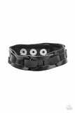 Garage Band Grunge - Black Bracelet - Paparazzi Accessories Bracelet Bedazzle Me Pretty Mobile Fashion Boutique
