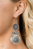 Garden Adventure -  Silver Earrings - Paparazzi Accessories Earrings Bedazzle Me Pretty Mobile Fashion Boutique