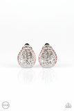 Garden Date - Pink Clip-On Earrings - Paparazzi Accessories Clip-On Earrings Bedazzle Me Pretty Mobile Fashion Boutique