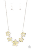 Garden Daydream - Yellow Necklace - Paparazzi Accessories Necklace Bedazzle Me Pretty Mobile Fashion Boutique