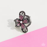 Garden Escapade - Pink Ring - Paparazzi Accessories Ring Bedazzle Me Pretty Mobile Fashion Boutique
