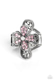 Garden Escapade - Pink Ring - Paparazzi Accessories Ring Bedazzle Me Pretty Mobile Fashion Boutique