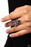 Garden Escapade - Pink Ring - Paparazzi Accessories Ring Bedazzle Me Pretty Mobile Fashion Boutique