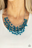 Garden Fairytale - Blue Necklace - Paparazzi Accessories Necklace FS-Bedazzle Me Pretty Mobile Fashion Boutique