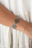 Garden Gate Glamour - Silver Bracelet - Paparazzi Accessories Bracelet Bedazzle Me Pretty Mobile Fashion Boutique