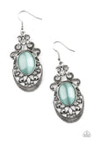Garden Gondola Ride - Blue Earrings - Paparazzi Accessories Earrings Bedazzle Me Pretty Mobile Fashion Boutique