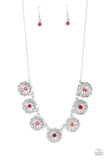 Garden Greetings - Pink Necklace - Paparazzi Accessories Necklace Bedazzle Me Pretty Mobile Fashion Boutique