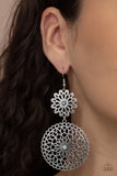 Garden Mantra - Blue Earrings - Paparazzi Accessories Earrings Bedazzle Me Pretty Mobile Fashion Boutique