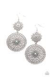 Garden Mantra - Blue Earrings - Paparazzi Accessories Earrings Bedazzle Me Pretty Mobile Fashion Boutique