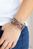 Garden Masquerade - Pink Bracelet - Paparazzi Accessories Bracelet Bedazzle Me Pretty Mobile Fashion Boutique