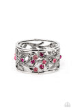 Garden Masquerade - Pink Bracelet - Paparazzi Accessories Bracelet Bedazzle Me Pretty Mobile Fashion Boutique