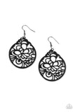 Garden Mosaic - Black Earrings - Paparazzi Accessories Earrings Bedazzle Me Pretty Mobile Fashion Boutique