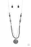 Garden of Grace - Black Necklace - Paparazzi Accessories Necklace Bedazzle Me Pretty Mobile Fashion Boutique
