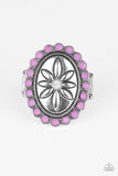 Garden Paradise - Purple Ring - Paparazzi Accessories Ring Bedazzle Me Pretty Mobile Fashion Boutique
