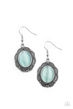 Garden Party Perfection - Blue Earrings - Paparazzi Accessories Earrings Bedazzle Me Pretty Mobile Fashion Boutique
