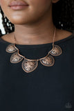 Garden Pixie - Copper Necklace - Paparazzi Accessories Necklace Bedazzle Me Pretty Mobile Fashion Boutique