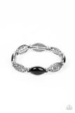 Garden Rendezvous - Black Bracelet - Paparazzi Accessories Bracelet Bedazzle Me Pretty Mobile Fashion Boutique