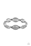 Garden Rendezvous - Silver Bracelet - Paparazzi Accessories Bracelet Bedazzle Me Pretty Mobile Fashion Boutique