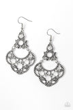 Garden State Glow - White Earrings - Paparazzi Accessories Earrings Bedazzle Me Pretty Mobile Fashion Boutique
