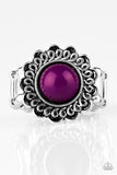 Garden Stroll - Purple Ring - Paparazzi Accessories Ring Bedazzle Me Pretty Mobile Fashion Boutique