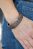 Garden Tropic - Copper Bracelet - Paparazzi Accessories Bracelet Bedazzle Me Pretty Mobile Fashion Boutique