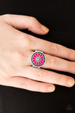 Garden View - Pink Ring - Paparazzi Accessories Ring Bedazzle Me Pretty Mobile Fashion Boutique