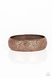 Garden Villa - Copper Bracelet - Paparazzi Accessories Bracelet Bedazzle Me Pretty Mobile Fashion Boutique