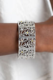 Garden Walls - Yellow Bracelet - Paparazzi Accessories Bracelet Bedazzle Me Pretty Mobile Fashion Boutique