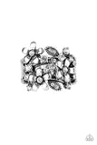 Gardenia Gleam - White Ring - Paparazzi Accessories Ring Bedazzle Me Pretty Mobile Fashion Boutique