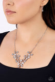 Gardening Group - White Necklace - Paparazzi Accessories Necklace Bedazzle Me Pretty Mobile Fashion Boutique