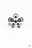Gardens Of Grandeur - Black Ring - Paparazzi Accessories Ring Bedazzle Me Pretty Mobile Fashion Boutique4/22