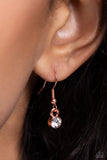 Gatsby Gallery - Copper Necklace - Paparazzi Accessories Necklace Bedazzle Me Pretty Mobile Fashion Boutique