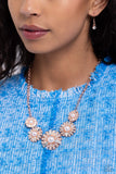 Gatsby Gallery - Copper Necklace - Paparazzi Accessories Necklace Bedazzle Me Pretty Mobile Fashion Boutique