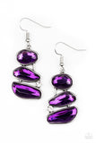 Gem Galaxy - Purple Earrings - Paparazzi Accessories Earrings Bedazzle Me Pretty Mobile Fashion Boutique