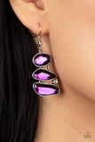 Gem Galaxy - Purple Earrings - Paparazzi Accessories Earrings Bedazzle Me Pretty Mobile Fashion Boutique
