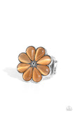 Gemstone Garden - Orange Ring - Paparazzi Accessories Ring Bedazzle Me Pretty Mobile Fashion Boutique