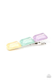 Gemstone Glimmer - Multi Hair Clip - Paparazzi Accessories Hair Clip Bedazzle Me Pretty Mobile Fashion Boutique