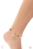 Gemstone Grace - Green Anklet - Paparazzi Accessories Anklet Bedazzle Me Pretty Mobile Fashion Boutique
