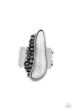 Gemstone Guide - White Ring - Paparazzi Accessories Ring Bedazzle Me Pretty Mobile Fashion Boutique